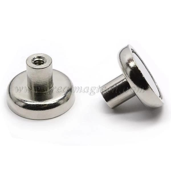 NdFeB pot magnet with internal threaded Stud Holding Magnets