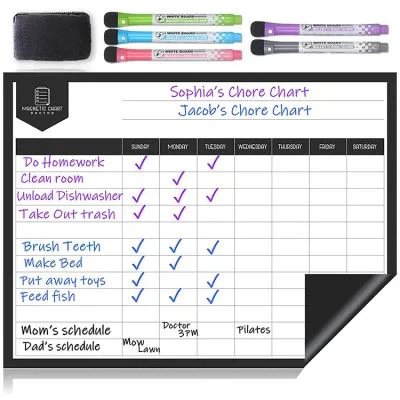 Custom Educational Magnetic Chore Reward Chart For Kids